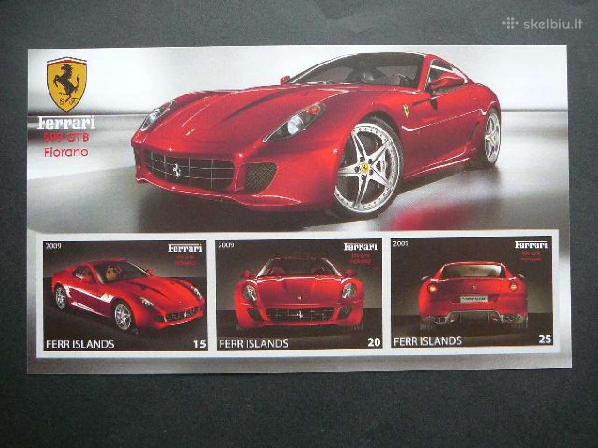 Automobiliai Ferrari 2009 Mnh ff498