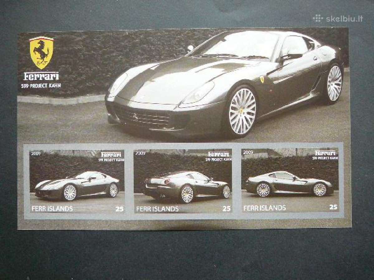 Automobiliai Ferrari 2009 Mnh ff488