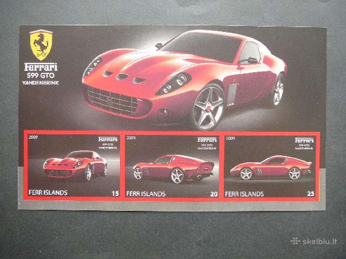 Automobiliai Ferrari 2009 Mnh ff487