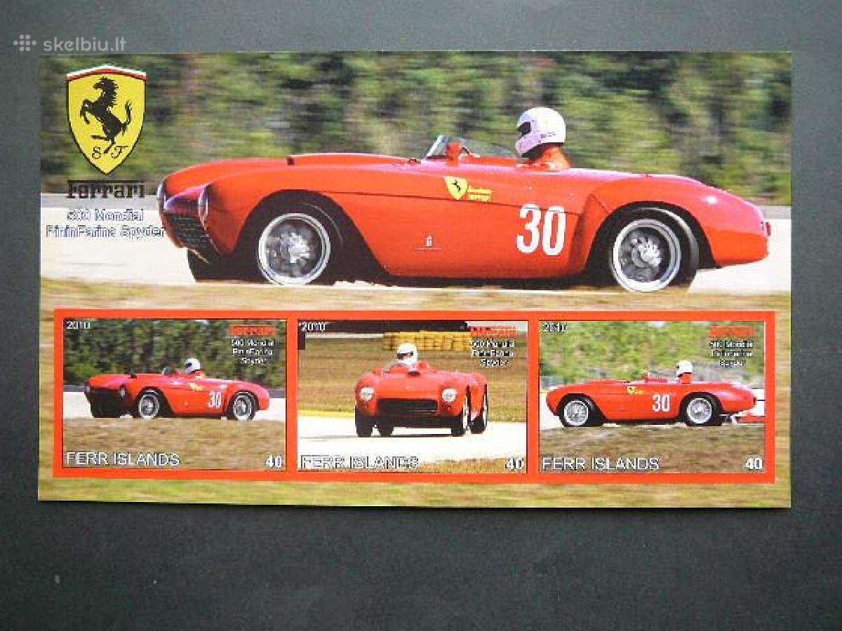 Automobiliai Ferrari 2009 Mnh ff486
