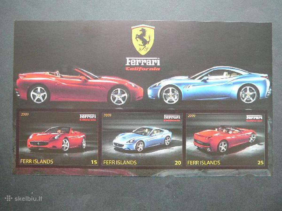 Automobiliai Ferrari 2009 Mnh ff485