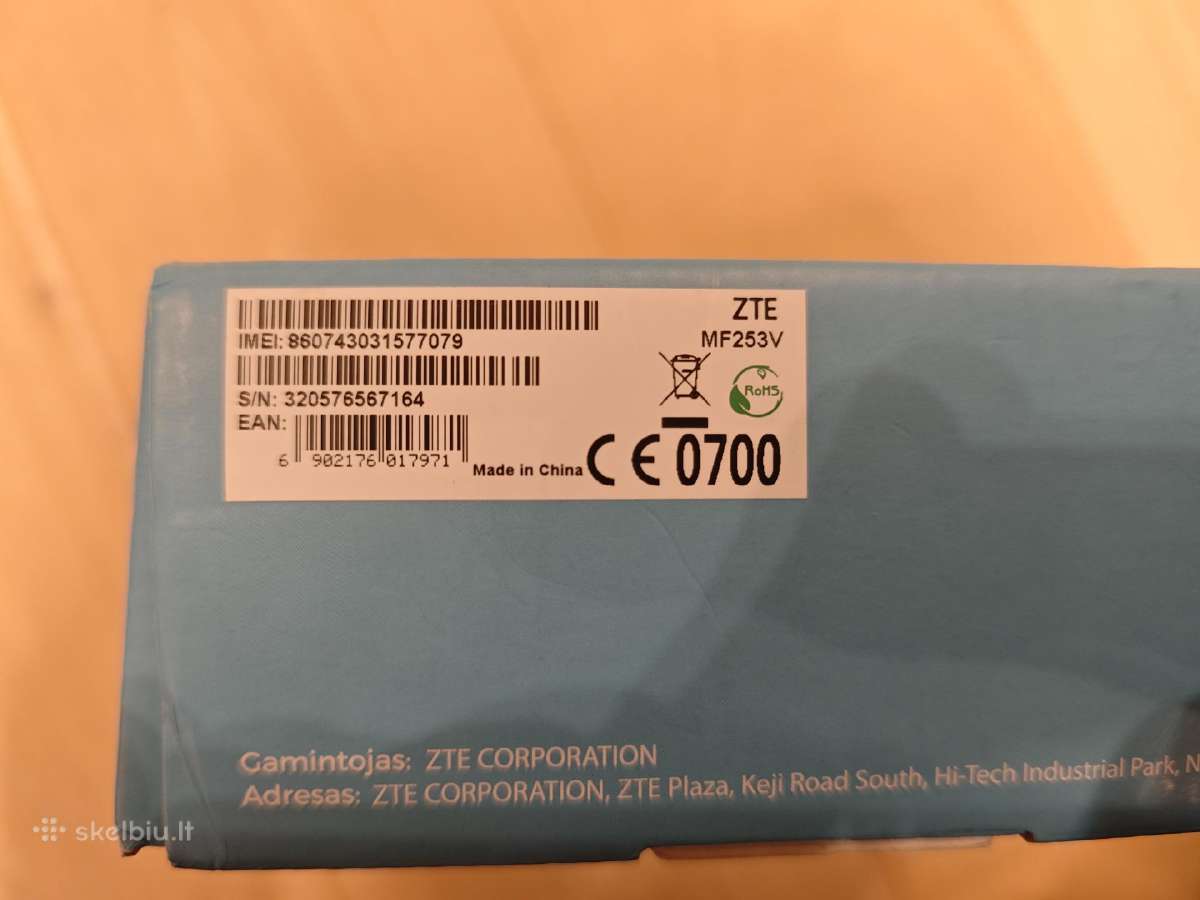 Parduodu maršrutizatorių Zte Mf253v 4G Lte - nuotraukos Nr. 4