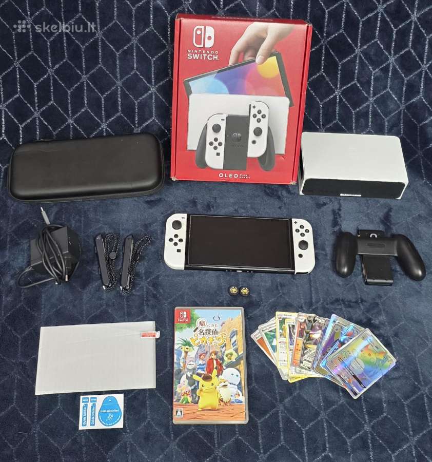 Nintendo switch oled su priedais