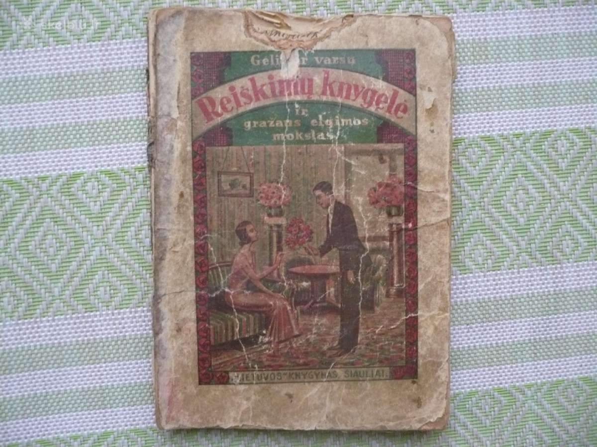 Gėlių ir varsų reiškumu knygelė. 1925m