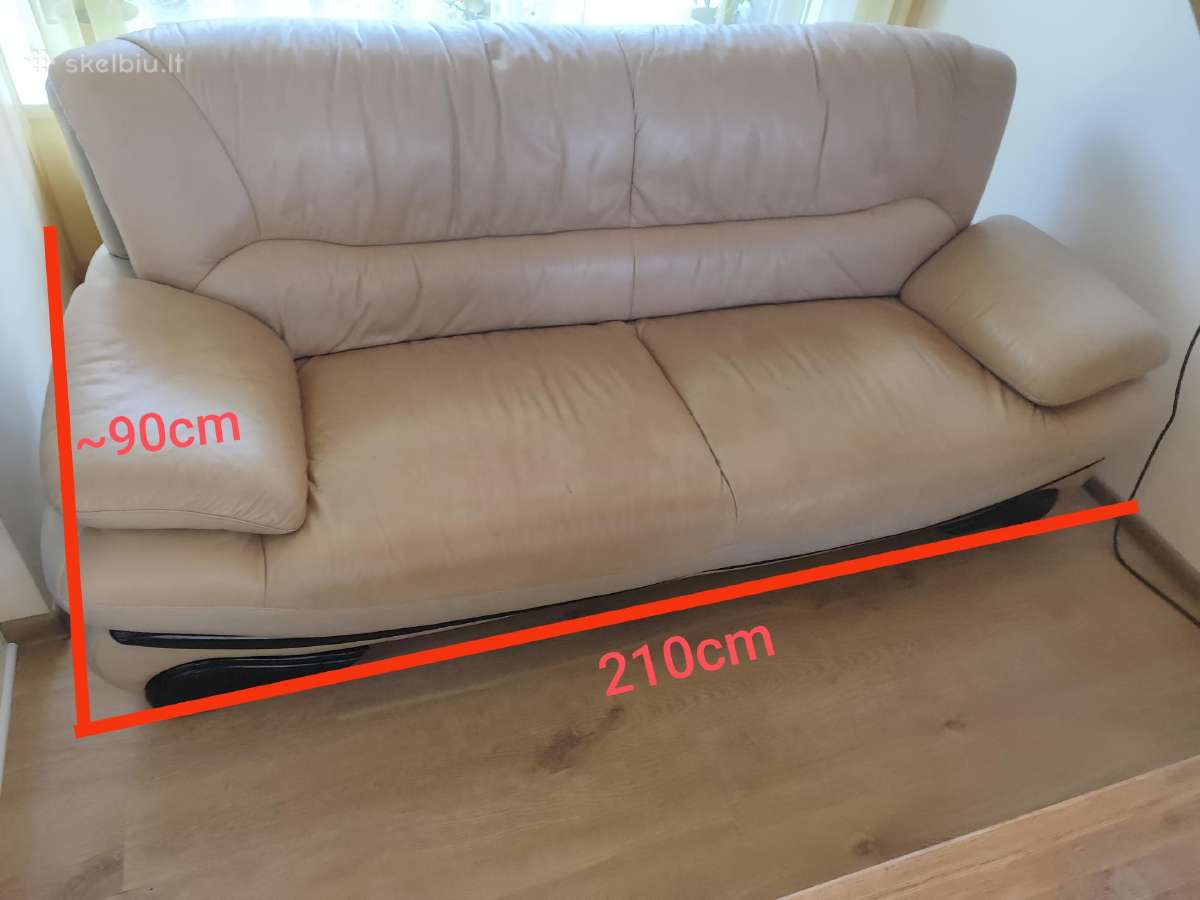 Naudota odine sofa - nuotraukos Nr. 2