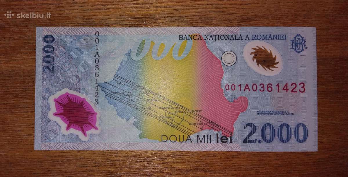 Rumunijos 2.000 lei banknotas - nuotraukos Nr. 2
