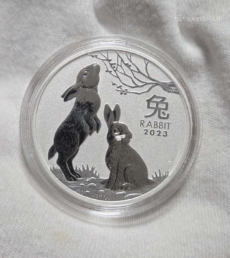Sidabrinė moneta Year of the Rabbit 2023 1oz