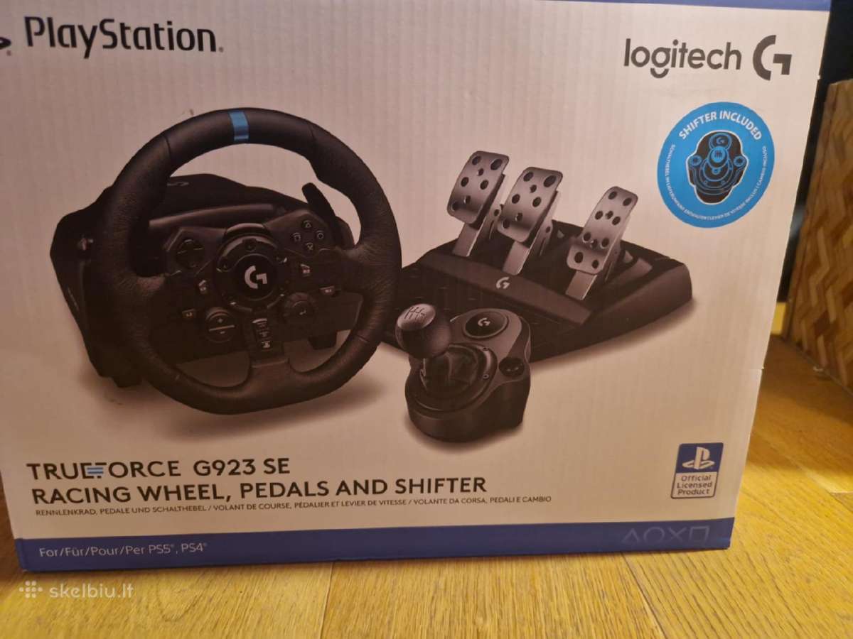 Žaidimų vairo su Rėmu Logitech G923 (ps/pc) nuoma - nuotraukos Nr. 6