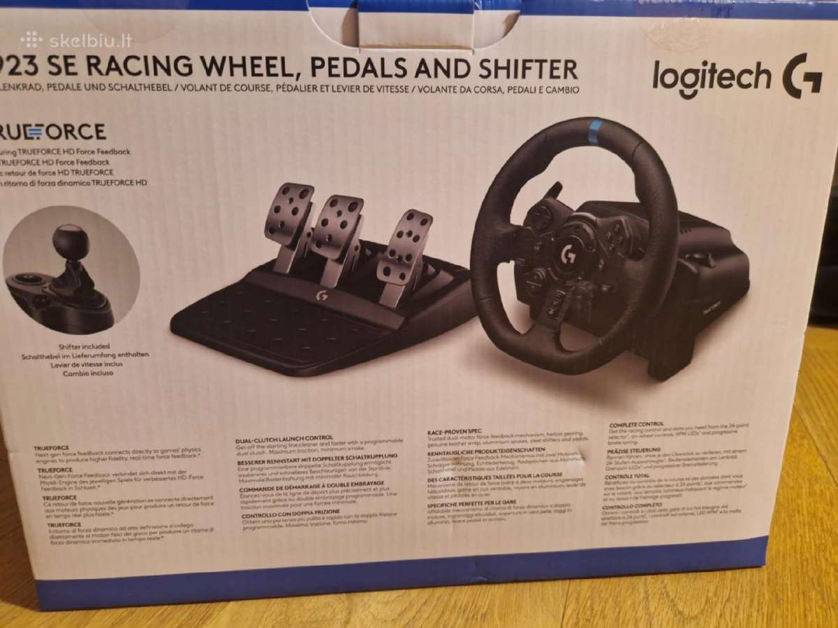 Žaidimų vairo su Rėmu Logitech G923 (ps/pc) nuoma - nuotraukos Nr. 7