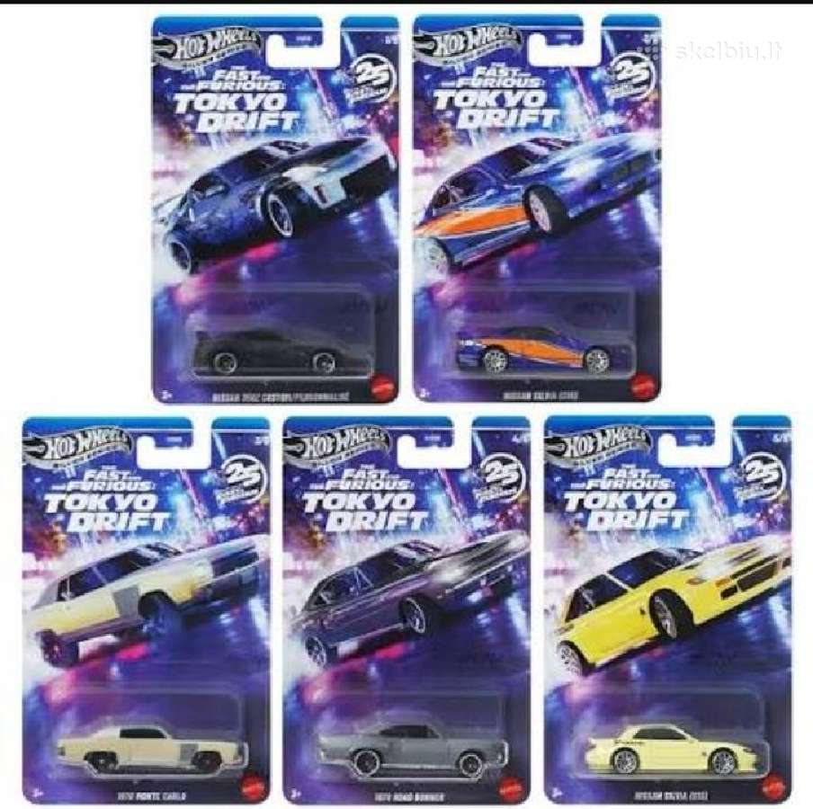 Fast & Furious hot wheels modeliukai - nuotraukos Nr. 6