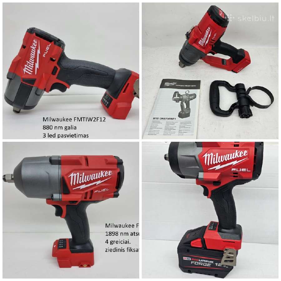 Milwaukee M18 verzliasukiai onefhiwf12 1898 nm