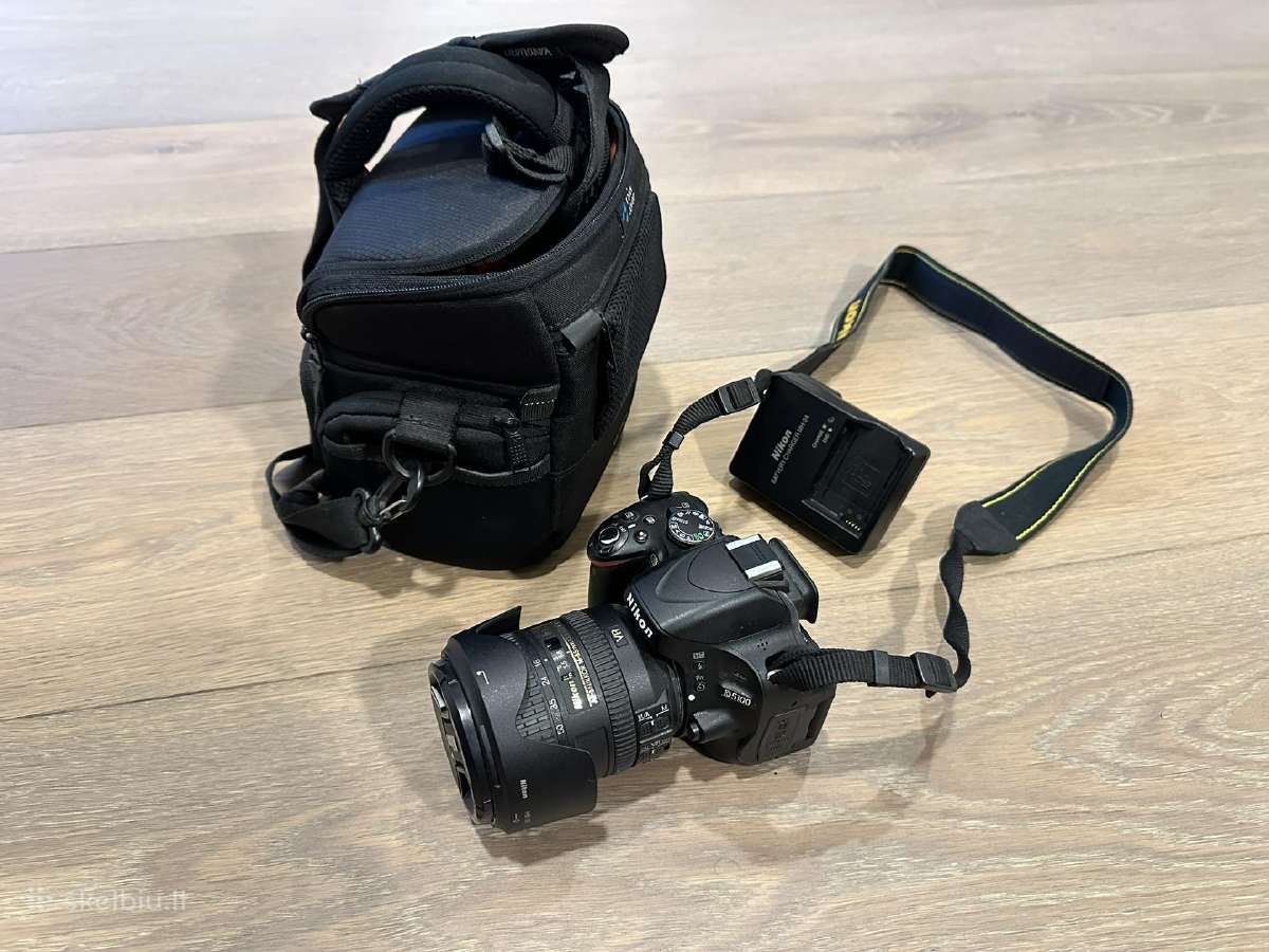 Nikon D5100 su 16–85mm objektyvu
