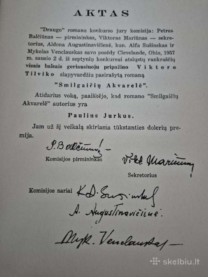 Paulius Jurkus "Smilgaičių akvarelė" - nuotraukos Nr. 3