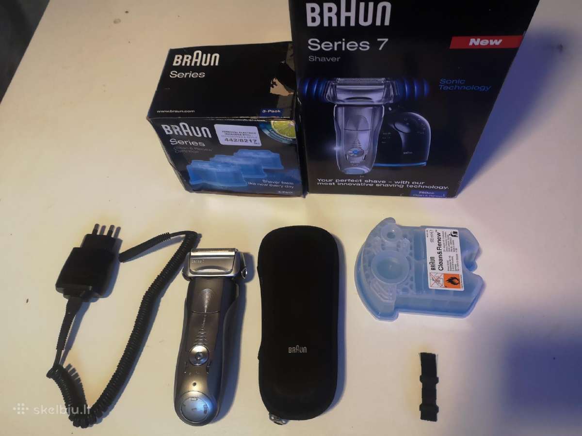 Parduodu skutimosi priemonių rinkinį Braun 7 750cc