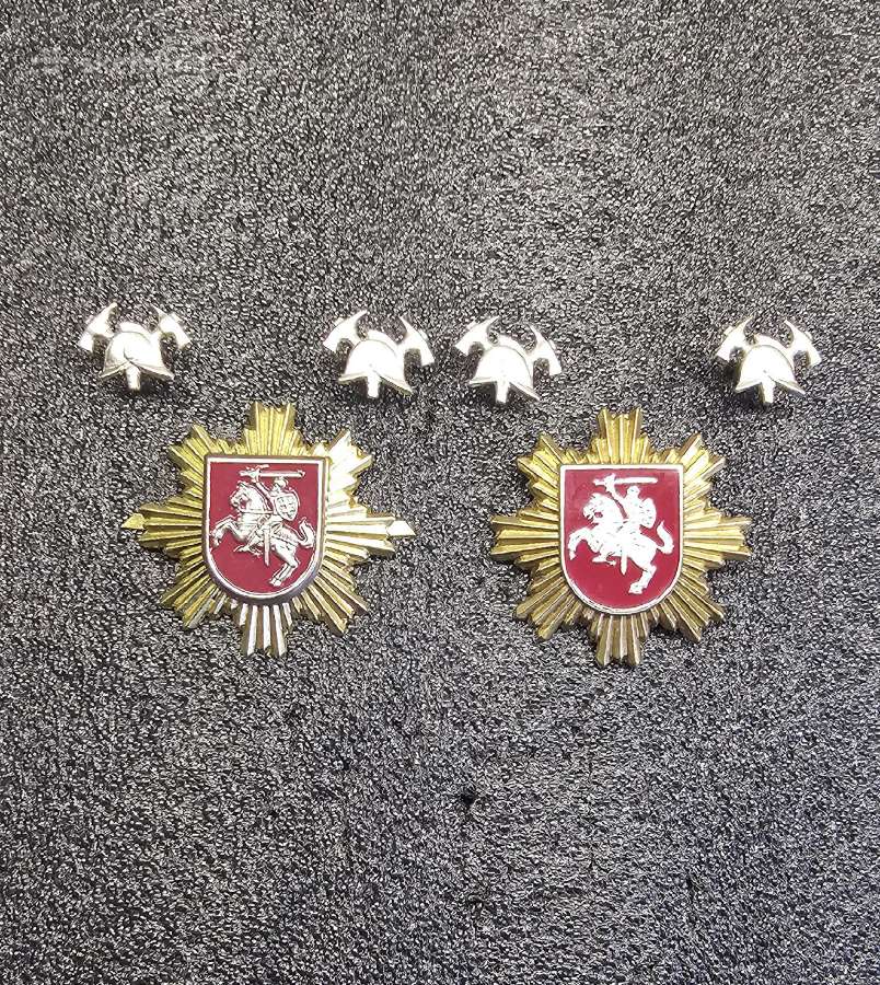 Gaisrininko kokardos.