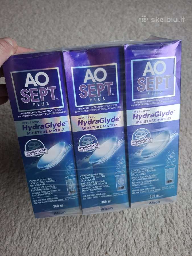 Ao Sept Plus Hydraglyde 360 ml lęšių valomasis tir