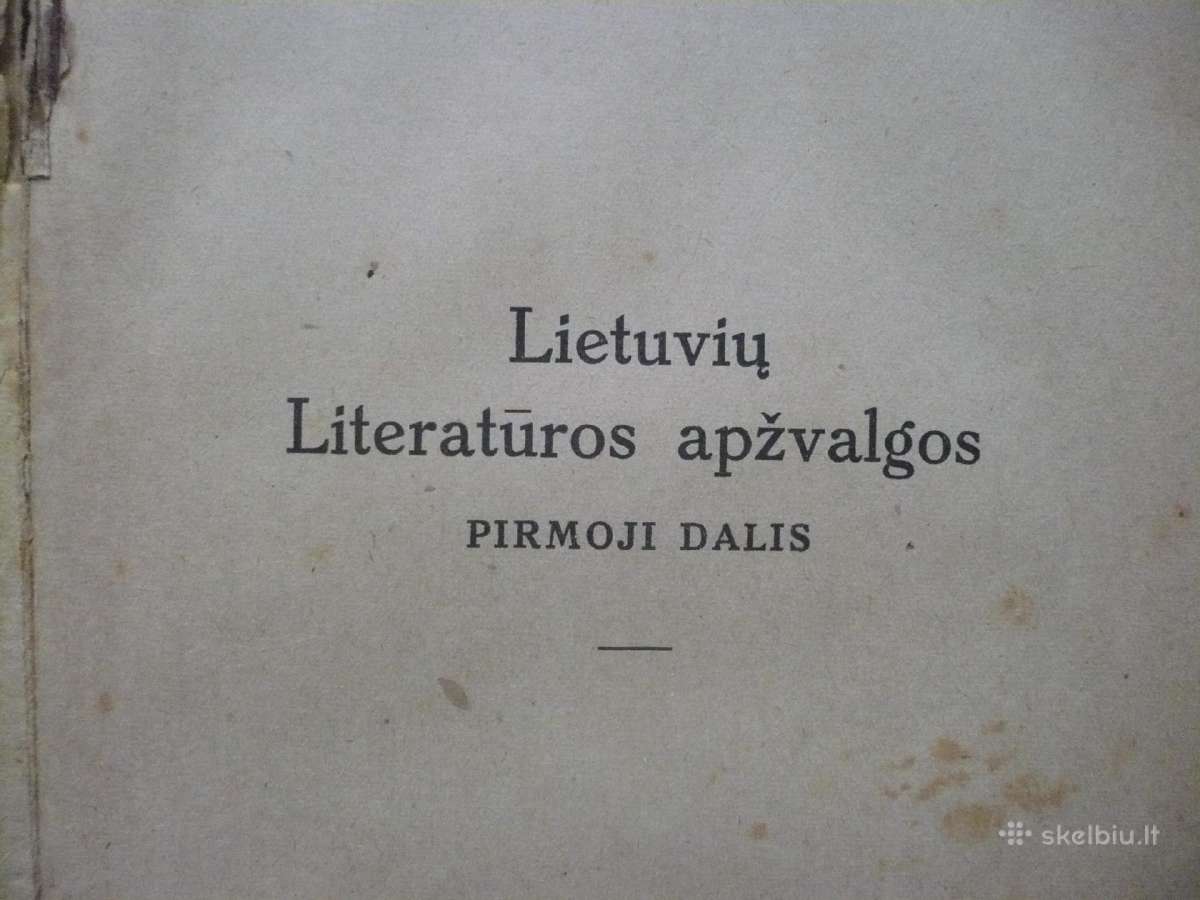 J. Gabrys - Lietuvių literatūros apžvalga 1924 - nuotraukos Nr. 2
