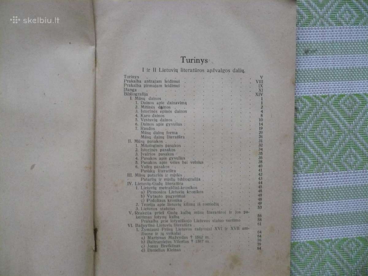 J. Gabrys - Lietuvių literatūros apžvalga 1924 - nuotraukos Nr. 3