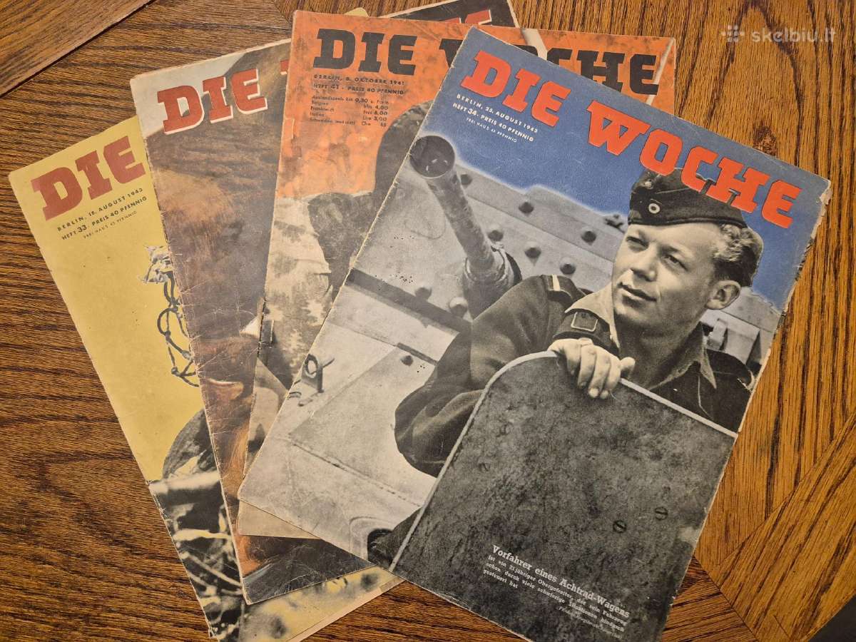 Ww2 vokiški žurnalai Die Woche ir Der Adler