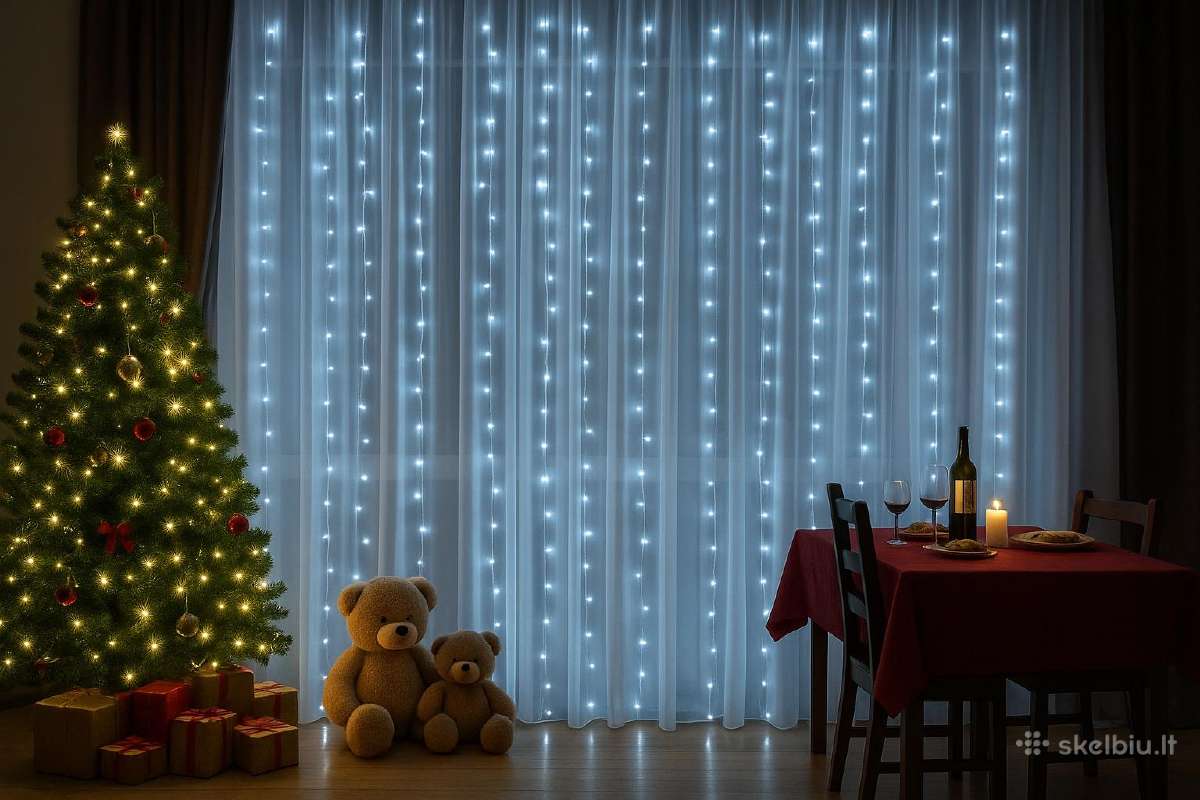 Lempučių užuolaida (6 spalvų variantai) 3*3 m