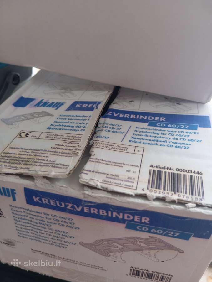 Knauf gipso lubų detalės CD 09, CD 05. Kalami 6x40