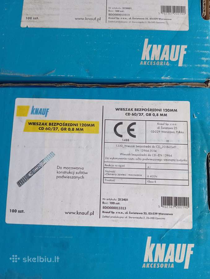 Metaliniai Kalami, Kalami 6x40, Knauf 6x35. - nuotraukos Nr. 3