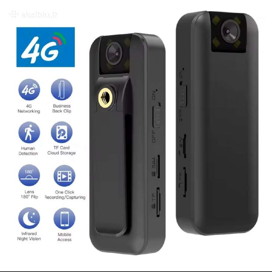 4G slapta 4k kamerytė (įkraunama) - nuotraukos Nr. 2