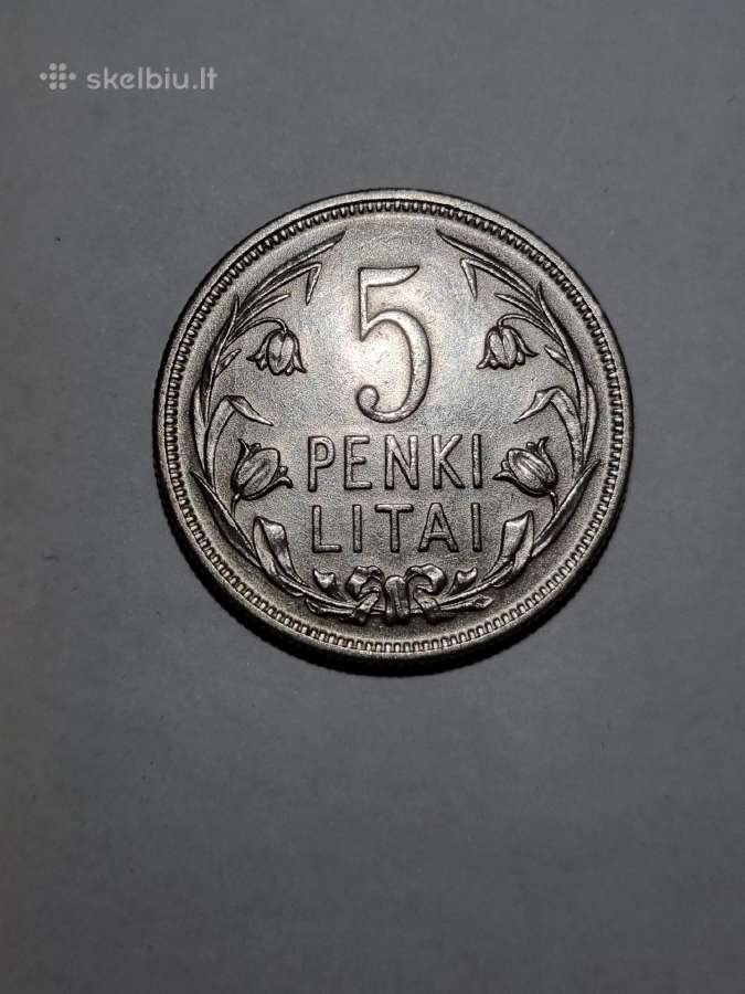 5 Litai 1925m Labai graži