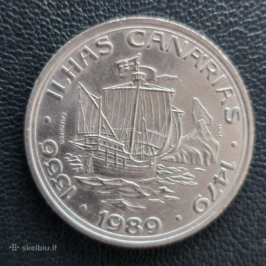 Portugalija 1989 100 escudos Kanaru atradimas Cu-n