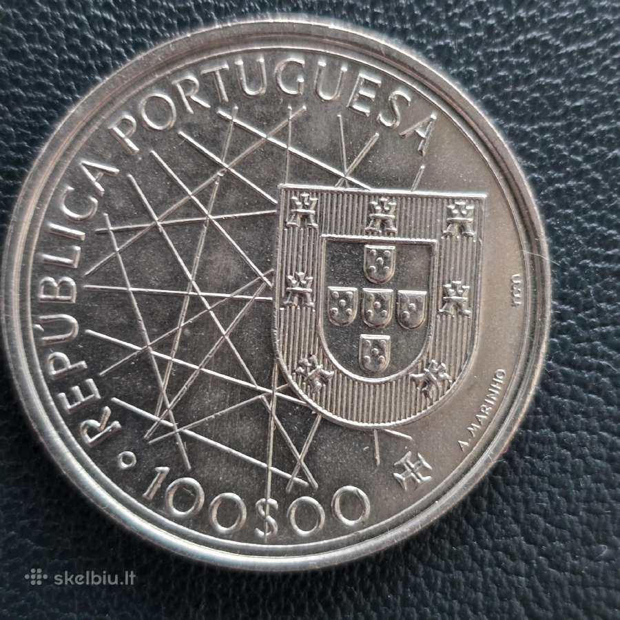 Portugalija 1982 100 escudos Azoru atradimas Cu-ni - nuotraukos Nr. 2