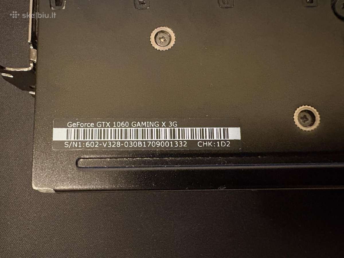 Msi Gtx 1060 3gb Vaizdo plokštė - nuotraukos Nr. 5