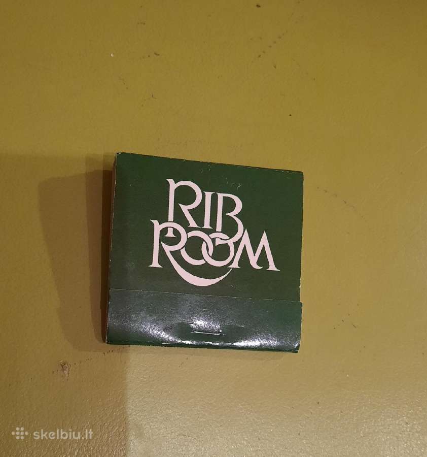 Rem. Degtukų dėžutė knygelė Rib Room - nuotraukos Nr. 2