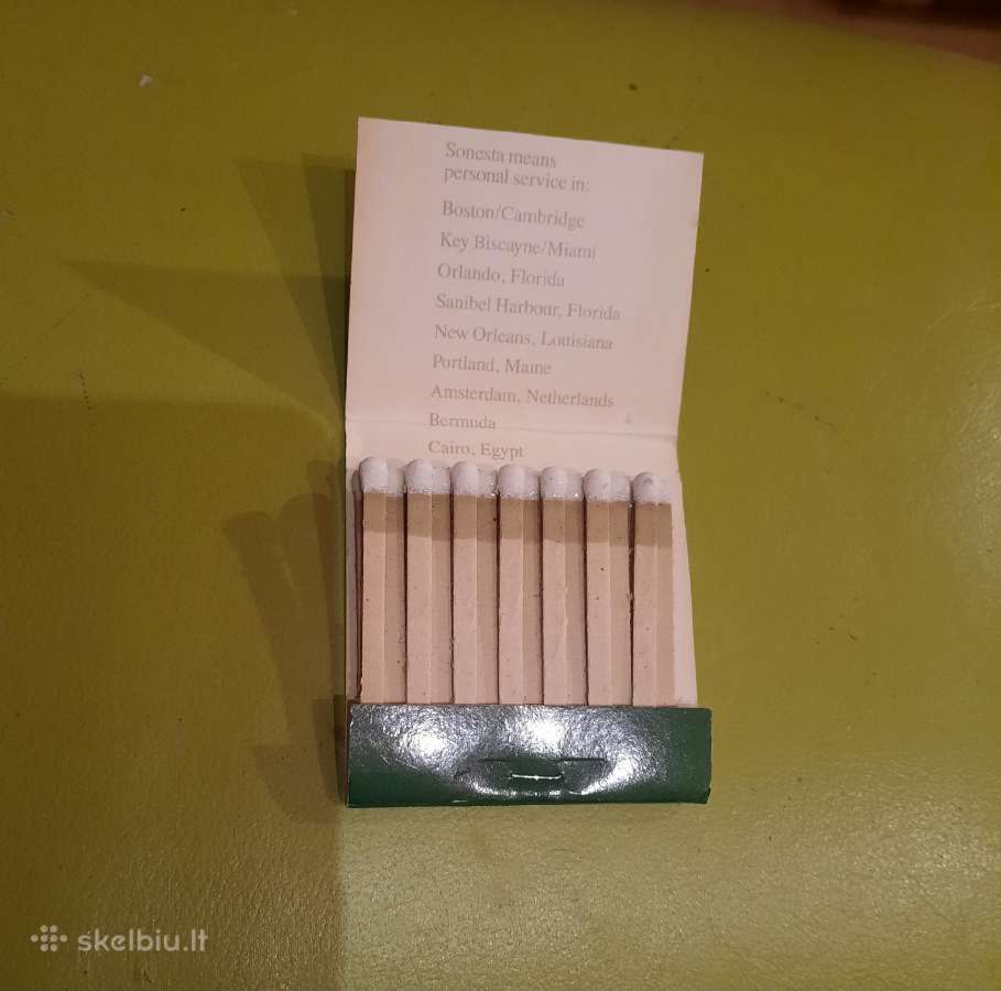 Rem. Degtukų dėžutė knygelė Rib Room - nuotraukos Nr. 3