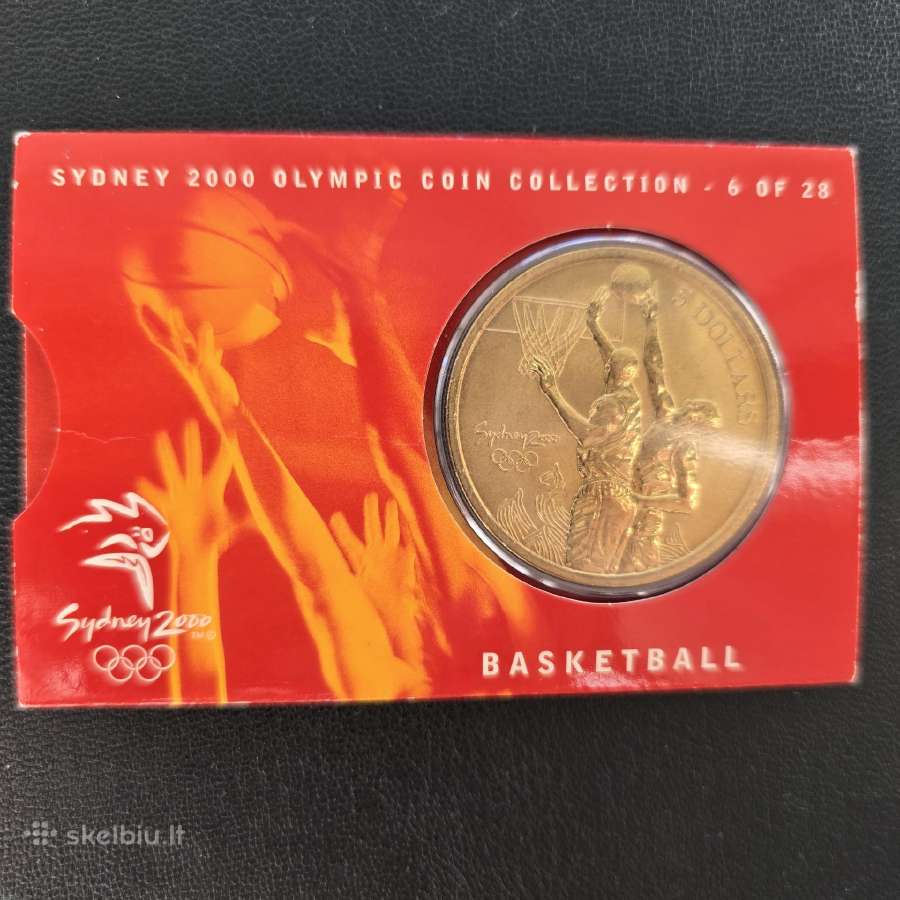 Australija 2000 5 dollars Krepšinis AL-zn-bronze