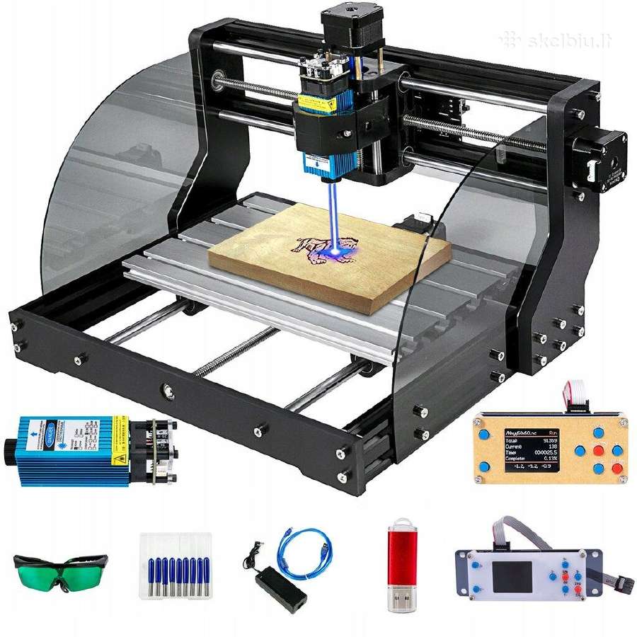 Vevor CNC graviravimo staklės 3018 Pro-m 15w