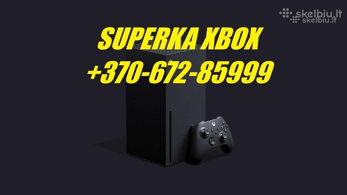 Xbox Series X Supirkimas Bei Kitu Konsoliu