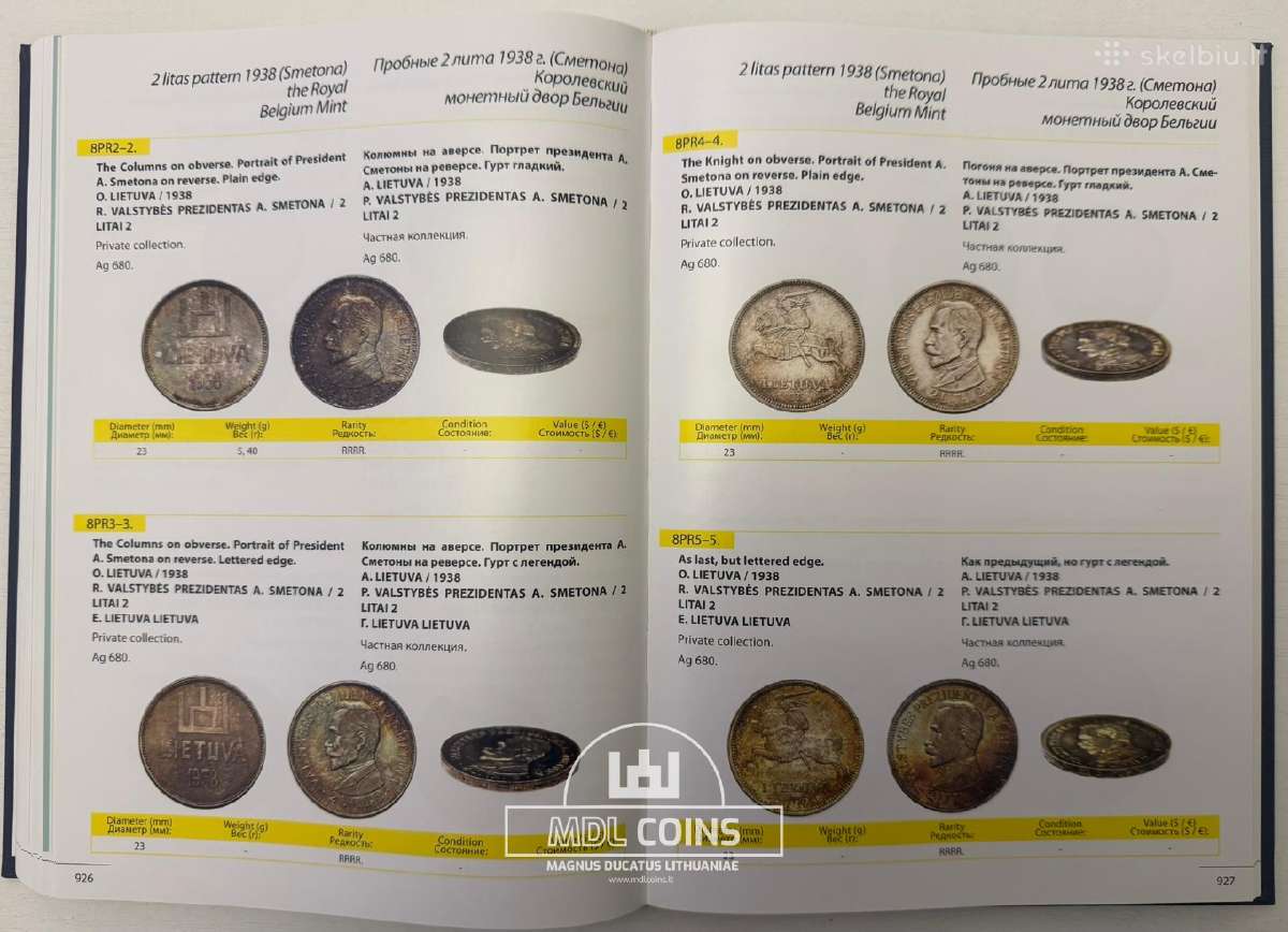 "Coins And Bars Of Lithuania 1236-2012" - nuotraukos Nr. 15