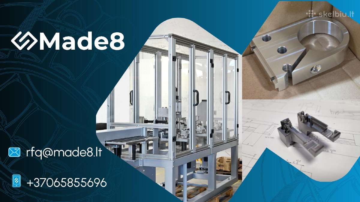 Made8 – CNC frezavimas ir metalo detalių gamyba