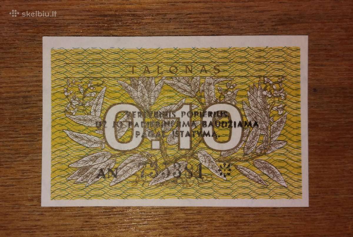 Lietuvos 0,10 talono banknotas