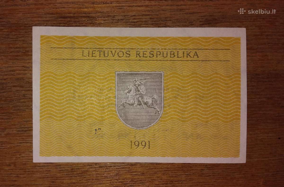Lietuvos 0,10 talono banknotas - nuotraukos Nr. 2