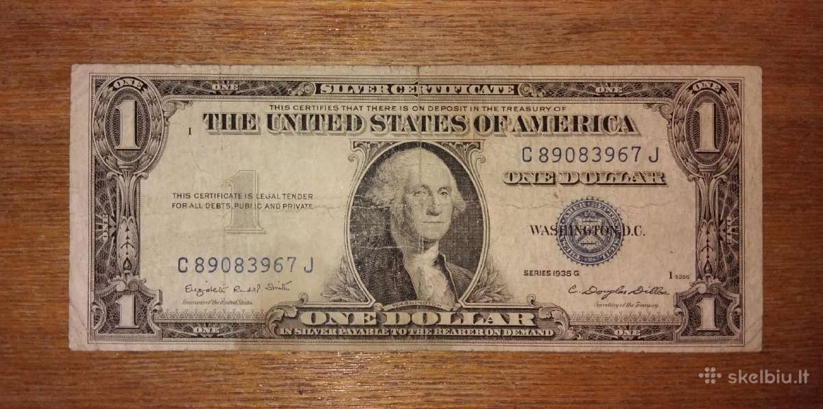 JAV 1 $ banknotas