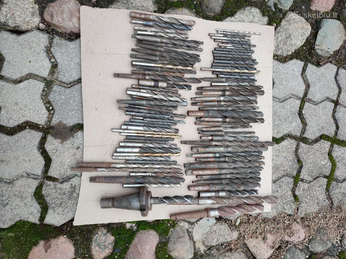 Grąžtai metalui, skersmuo nuo 4 iki 23 mm.