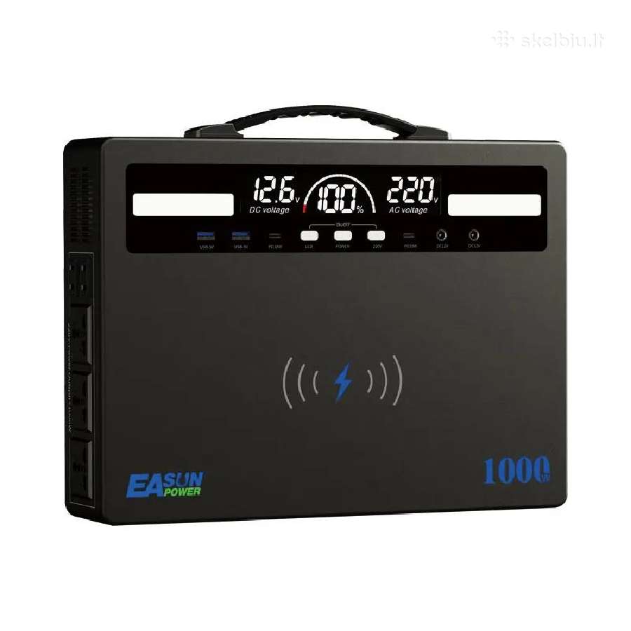 Nešiojama (mobili) elektros stotelė 1000w 781wh
