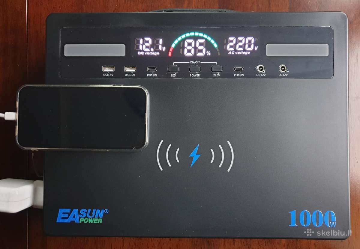 Nešiojama (mobili) elektros stotelė 1000w 781wh - nuotraukos Nr. 6