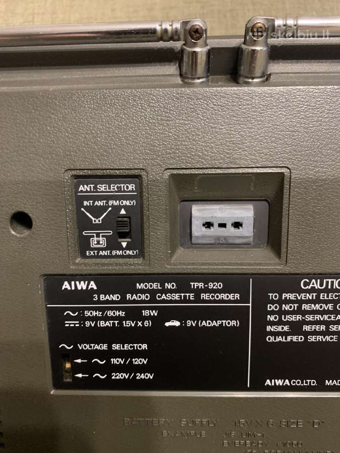 Aiwa tpr920 - nuotraukos Nr. 9