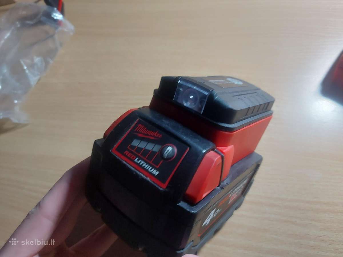 Milwaukee baterijų adapteriai, power bank - nuotraukos Nr. 6