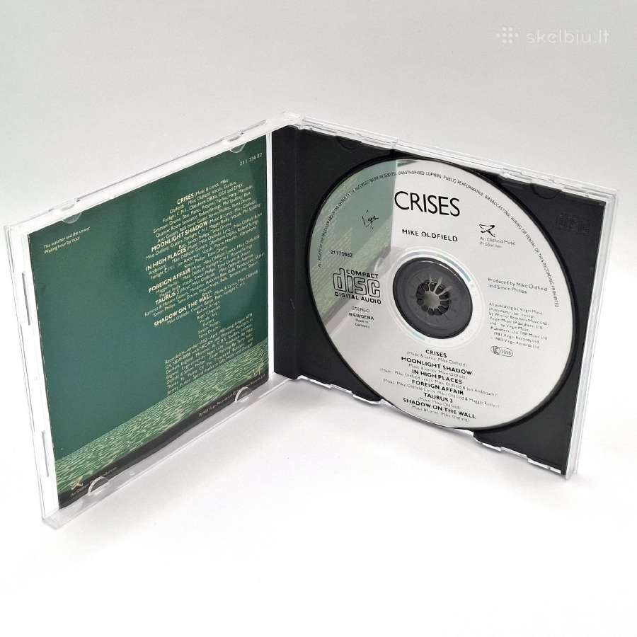Mike Oldfield - Crises (CD, Albumas) - nuotraukos Nr. 3