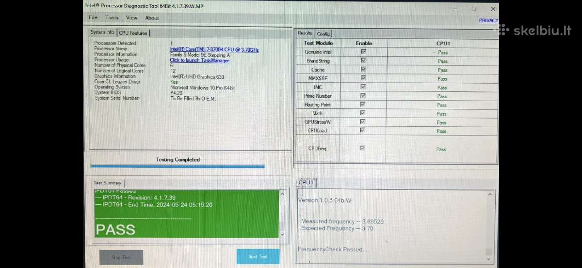 Intel Core i7 8700k - nuotraukos Nr. 3