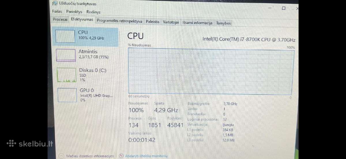 Intel Core i7 8700k - nuotraukos Nr. 4