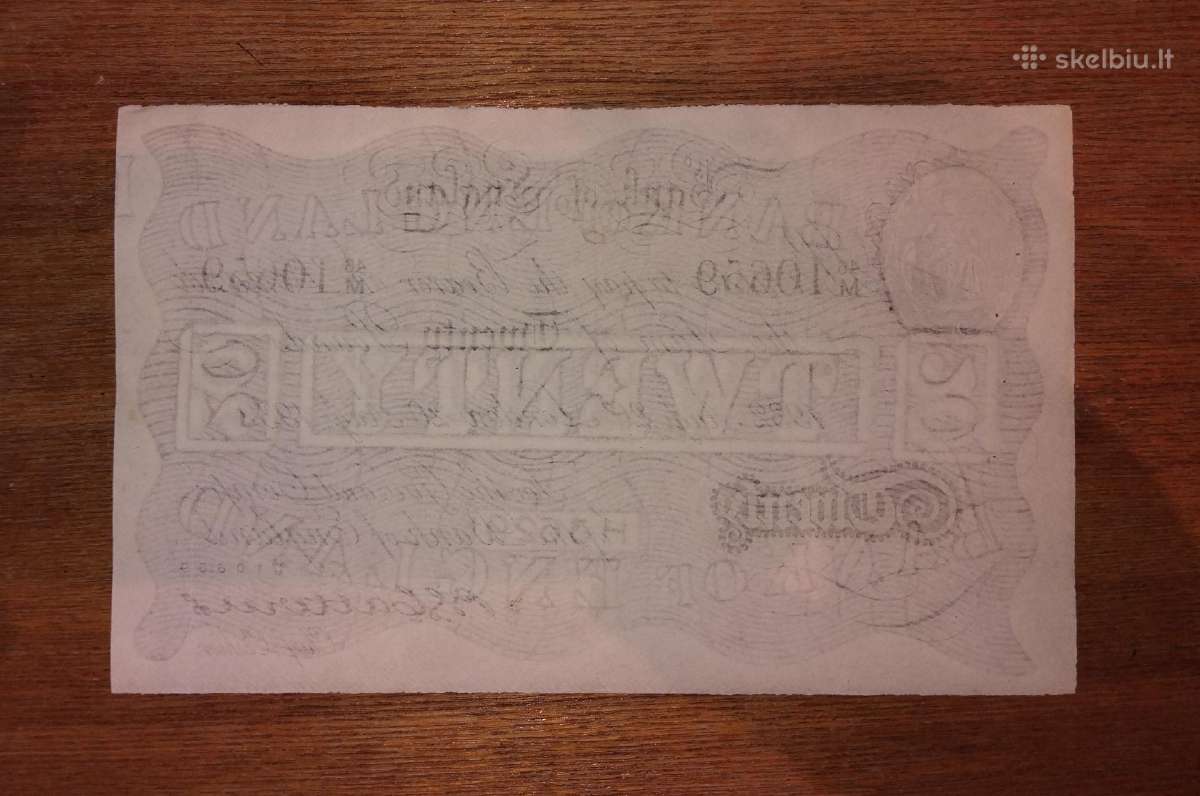 Anglijos 20 svarų banknotas - nuotraukos Nr. 2